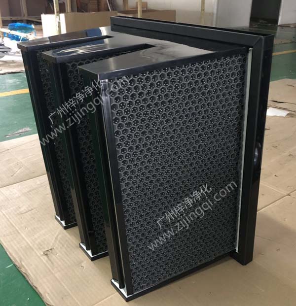 V型W型蜂窩活性炭過濾器 V型W型蜂窩活性炭過濾器內裝礦晶活性炭顆粒